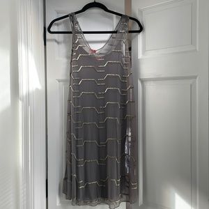 Chan Luu XS slip dress with gold bead detail